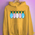 Transgender Pride Flag Christmas Lights Hoodie - Mustard